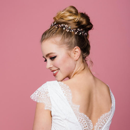 Blätterranken Tiara "Elsa"