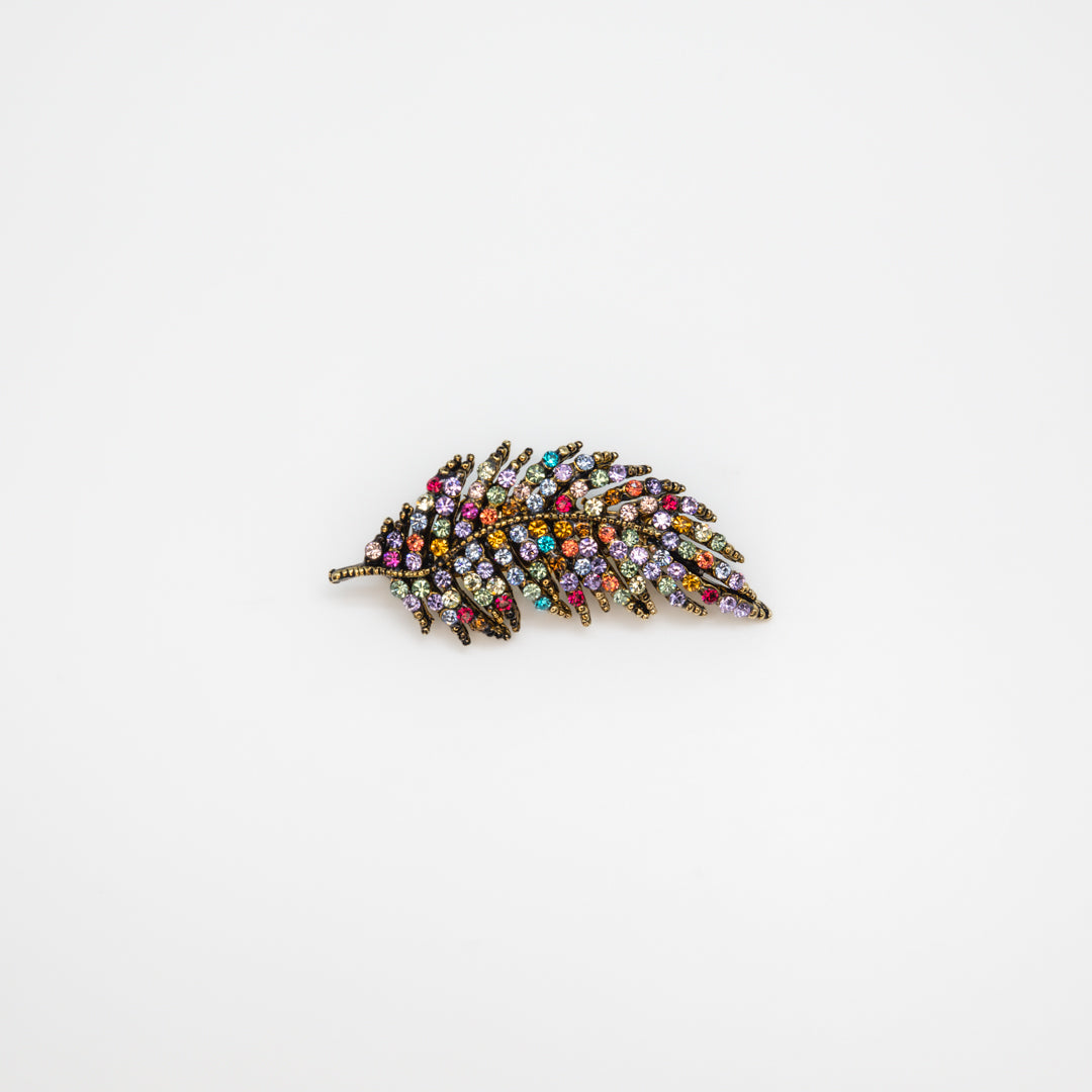 Feder-/Blatt- Brosche (klein)
