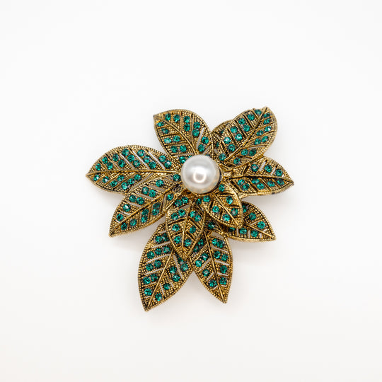 Blätter-Brosche "Talia"