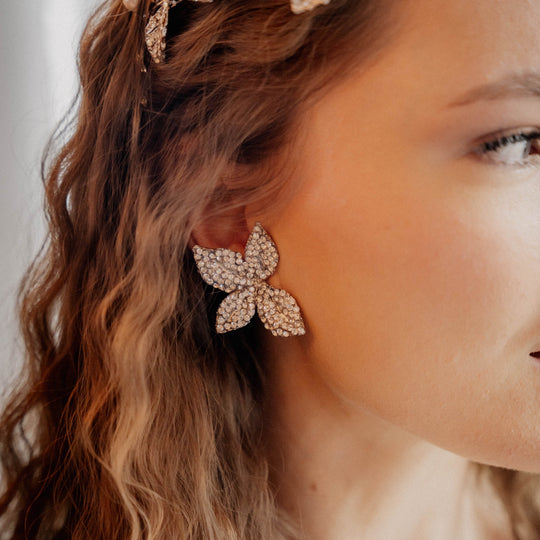 Blätter-Ohrschmuck "Alea"