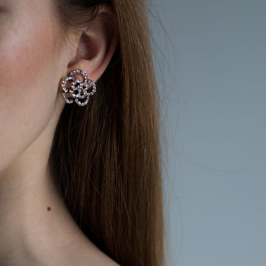Blumen-Ohrschmuck "Camelia"