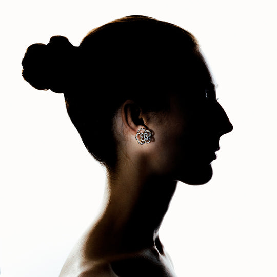 Blumen-Ohrschmuck "Camelia"